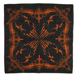 Logo With Orange Print Bandana